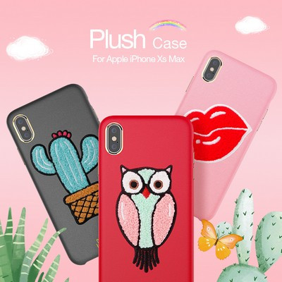 Чехол NILLKIN Plush Case Розовый для Apple iPhone XS Max - фото 6 - id-p98161253