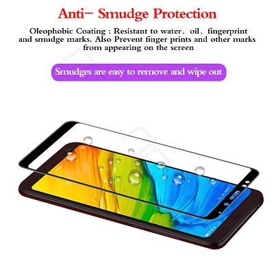 Противоударное защитное стекло Full Screen Cover 0.3m черное для Xiaomi RedMi 5 Plus - фото 5 - id-p75949222