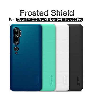 Пластиковый чехол с подставкой Nillkin Super Frosted Shield Черный для Xiaomi Mi CC9 Pro (Mi Note10) - фото 5 - id-p117215943