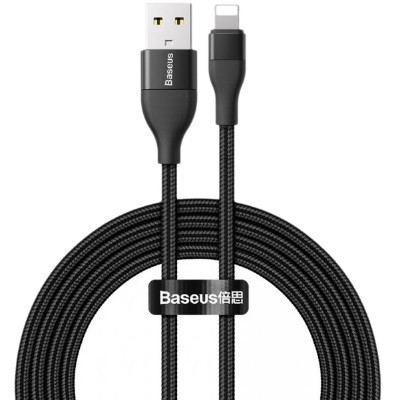 Кабель Baseus 2-in-1 Dual Output (CATLYW-G01) USB-A/C to Lightning 1m черный - фото 2 - id-p145131230