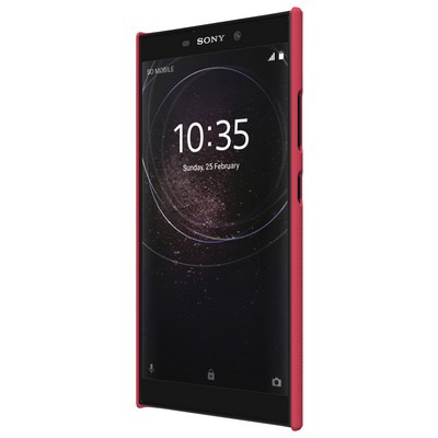 Пластиковый чехол с пленкой Nillkin Super Frosted Shield Красный для Sony Xperia L2 - фото 2 - id-p156126868