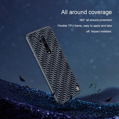 Чехол Nillkin Twinkle Case Серебристый для OnePlus 7T Pro - фото 6 - id-p117215980