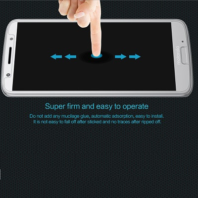 Противоударное защитное стекло с пленкой на камеру Nillkin Amazing H для Motorola Moto G6 - фото 5 - id-p77197713