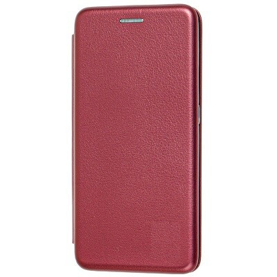 Чехол-книга на основе из силикона Book Case New 3D бордовый для Xiaomi Redmi Note 9T - фото 1 - id-p151408127