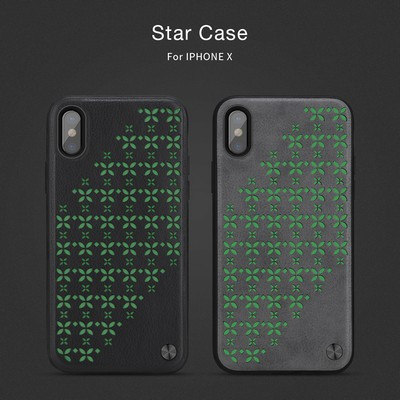 Люминисцентная накладка Nillkin Star Series Case Черный для Apple iPhone Xs - фото 6 - id-p77346491