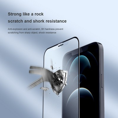 Матовое защитное стекло Nillkin FogMirror Tempered Glass для Apple iPhone 12 - фото 7 - id-p151564675