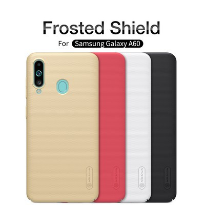 Пластиковый чехол с подставкой Nillkin Super Frosted Shield Красный для Samsung Galaxy A60 - фото 5 - id-p102571996