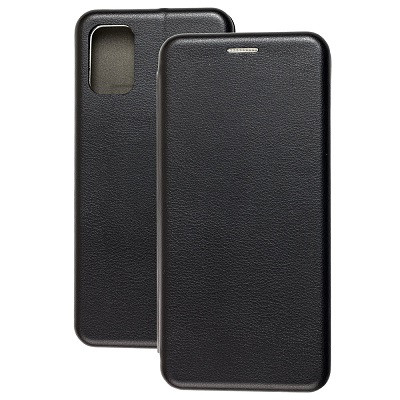 Чехол-книга на основе из силикона Book Case New 3D черный для Samsung Galaxy A72 - фото 1 - id-p153040889