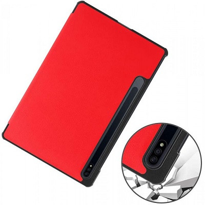 Полиуретановый чехол Nova Case красный для Samsung Galaxy Tab S7 Plus - фото 5 - id-p143289932