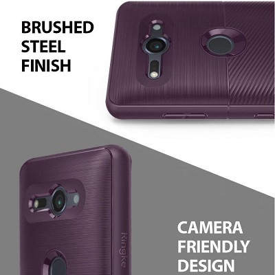 Защитный чехол бампер Ringke Onyx Case фиолетовый для Sony Xperia XZ2 Compact - фото 7 - id-p81390066