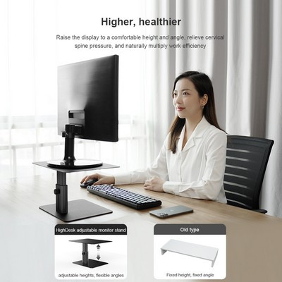 Подставка для монитора Nillkin HighDesk Adjustable Monitor Stand N6 Черная - фото 6 - id-p153508464