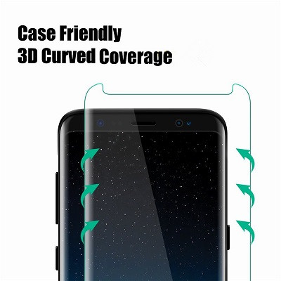 Противоударное защитное стекло с полным клеем Full Glue Cover 0.3m черное для Samsung G960 Galaxy S9 - фото 6 - id-p82149183