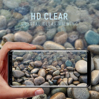 Противоударное защитное стекло с полным клеем Full Glue Cover 0.3m черное для Samsung G965 Galaxy S9 Plus - фото 5 - id-p98161228