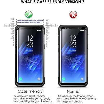 Противоударное защитное стекло с полным клеем Full Glue Cover 0.3m черное для Samsung G965 Galaxy S9 Plus - фото 7 - id-p98161228