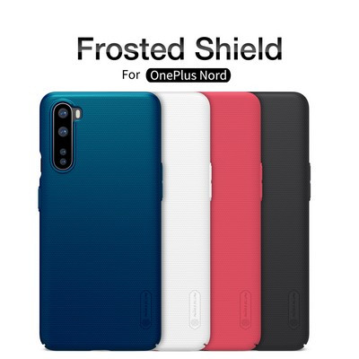 Пластиковый чехол с подставкой Nillkin Super Frosted Shield Черный для OnePlus Nord - фото 5 - id-p137823973