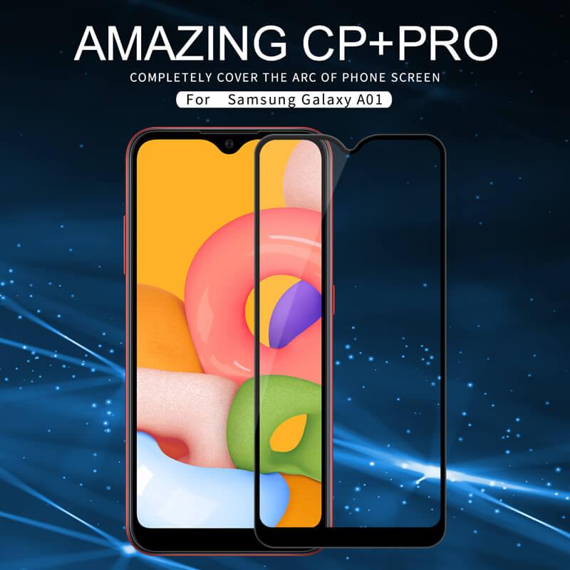 Защитное стекло Nillkin CP+Pro черное для Samsung Galaxy A01 - фото 6 - id-p123266062