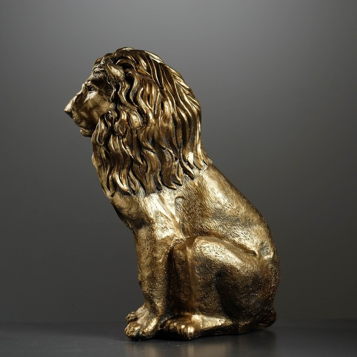 Фигура "Лев сидящий" золото 40х25х56см - фото 2 - id-p164160475