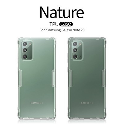 Силиконовый чехол Nillkin Nature TPU Case Серый для Samsung Galaxy Note 20 - фото 5 - id-p137823983