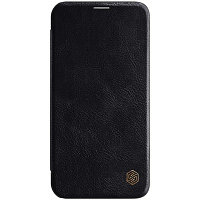 Кожаный чехол Nillkin Qin Leather Case Черный для Apple iPhone 12 Pro Max