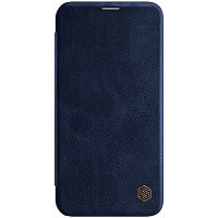 Кожаный чехол Nillkin Qin Leather Case Синий для Apple iPhone 12 Pro Max