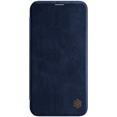 Кожаный чехол Nillkin Qin Leather Case Синий для Apple iPhone 12 Pro Max - фото 1 - id-p151625273