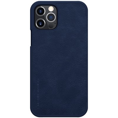 Кожаный чехол Nillkin Qin Leather Case Синий для Apple iPhone 12 Pro Max - фото 2 - id-p151625273