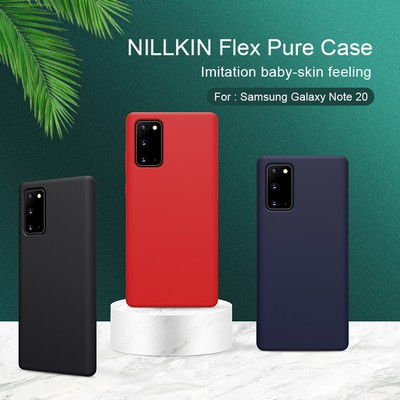 Силиконовый чехол-накладка Nillkin Flex Pure Case Черный для Samsung Galaxy Note 20 - фото 6 - id-p137824020
