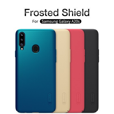 Пластиковый чехол с подставкой Nillkin Super Frosted Shield Черный для Samsung Galaxy A20s - фото 5 - id-p123266098