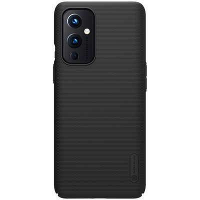 Пластиковый чехол с подставкой Nillkin Super Frosted Shield Черный для OnePlus 9 - фото 1 - id-p159632201