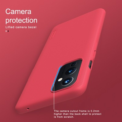 Пластиковый чехол с подставкой Nillkin Super Frosted Shield Черный для OnePlus 9 - фото 4 - id-p159632201