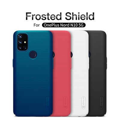 Пластиковый чехол с подставкой Nillkin Super Frosted Shield Черный для OnePlus Nord N10 5G - фото 6 - id-p159632207