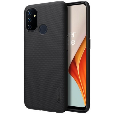 Пластиковый чехол с подставкой Nillkin Super Frosted Shield Черный для OnePlus Nord N100 - фото 3 - id-p159632209