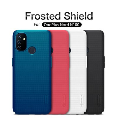 Пластиковый чехол с подставкой Nillkin Super Frosted Shield Черный для OnePlus Nord N100 - фото 6 - id-p159632209