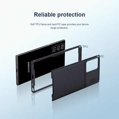 Чехол-накладка Nillkin CamShield Pro Черная для Samsung Galaxy Note 20 Ultra - фото 3 - id-p164211347