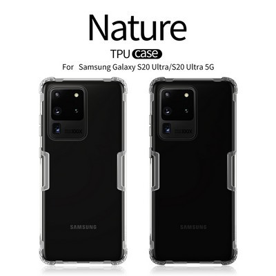 Силиконовый чехол Nillkin Nature TPU Case Серый для Samsung Galaxy S20 Ultra - фото 5 - id-p123266153