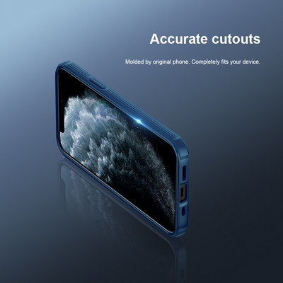 Чехол-накладка Nillkin CamShield Pro Синяя для Apple iPhone 12 Pro - фото 6 - id-p137824367
