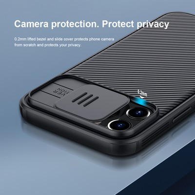 Чехол-накладка Nillkin CamShield Pro Синяя для Apple iPhone 12 Pro - фото 8 - id-p137824367