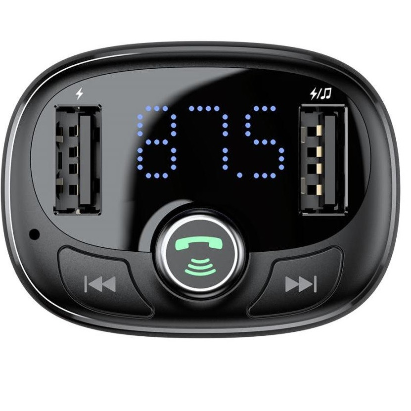 Автомобильное зарядное устройство+ FM-модулятор Baseus MP3 Charger CCALL-TM01 (Black) - фото 5 - id-p150269283