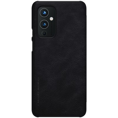 Кожаный чехол Nillkin Qin Leather Case Черный для OnePlus 9 - фото 2 - id-p159632232