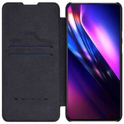 Кожаный чехол Nillkin Qin Leather Case Черный для OnePlus 9 - фото 3 - id-p159632232