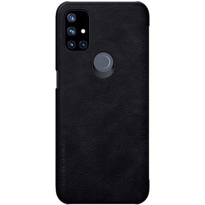 Кожаный чехол Nillkin Qin Leather Case Черный для OnePlus Nord N10 5G - фото 2 - id-p159632235