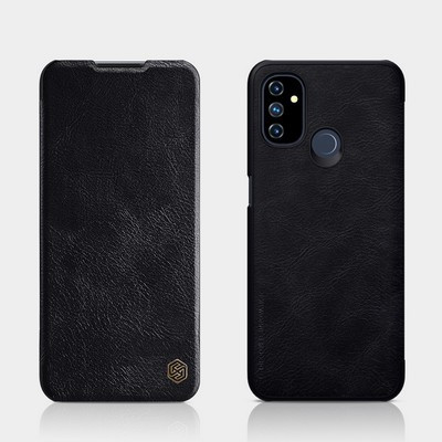 Кожаный чехол Nillkin Qin Leather Case Черный для OnePlus Nord N100 - фото 4 - id-p159632236