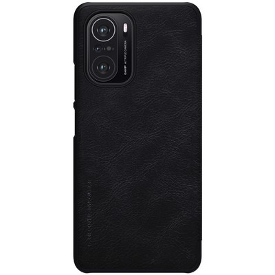Кожаный чехол Nillkin Qin Leather Case Черный для Xiaomi Poco F3 - фото 2 - id-p159632242