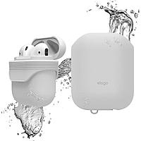 Водонепроницаемый чехол с карабином Elago Waterproof Hang Case для AirPods 1/2 белый