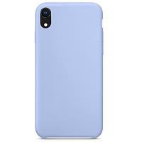 Силиконовый чехол голубой для Apple iPhone XR