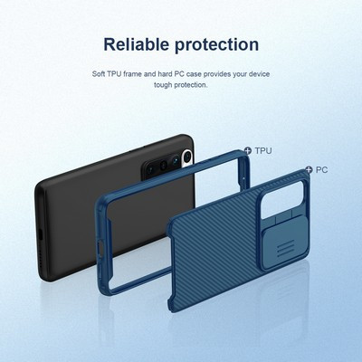 Чехол-накладка Nillkin CamShield Pro Черная для Xiaomi Mi10S - фото 3 - id-p159632312