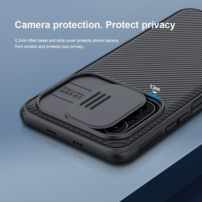 Чехол-накладка Nillkin CamShield Pro Синяя для Xiaomi Poco F3 - фото 7 - id-p159632322