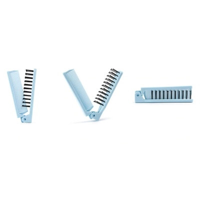 Расческа Jordan & Judy Folding Dual-Purpose Comb голубой (PT006) - фото 4 - id-p141256525