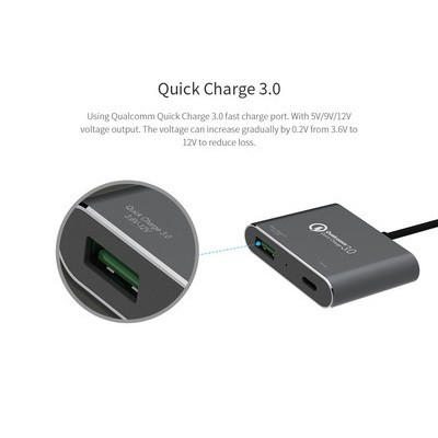 Азу Nillkin PowerShare Car Charger Black 57W ( 4 выхода:2xUsb, Type-C, Usb Quick charge 3.0 ) - фото 5 - id-p65605670