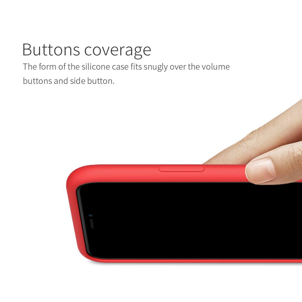 Силиконовый чехол-накладка Nillkin Flex PURE красный для Apple iPhone 11 Pro Max - фото 5 - id-p111160197